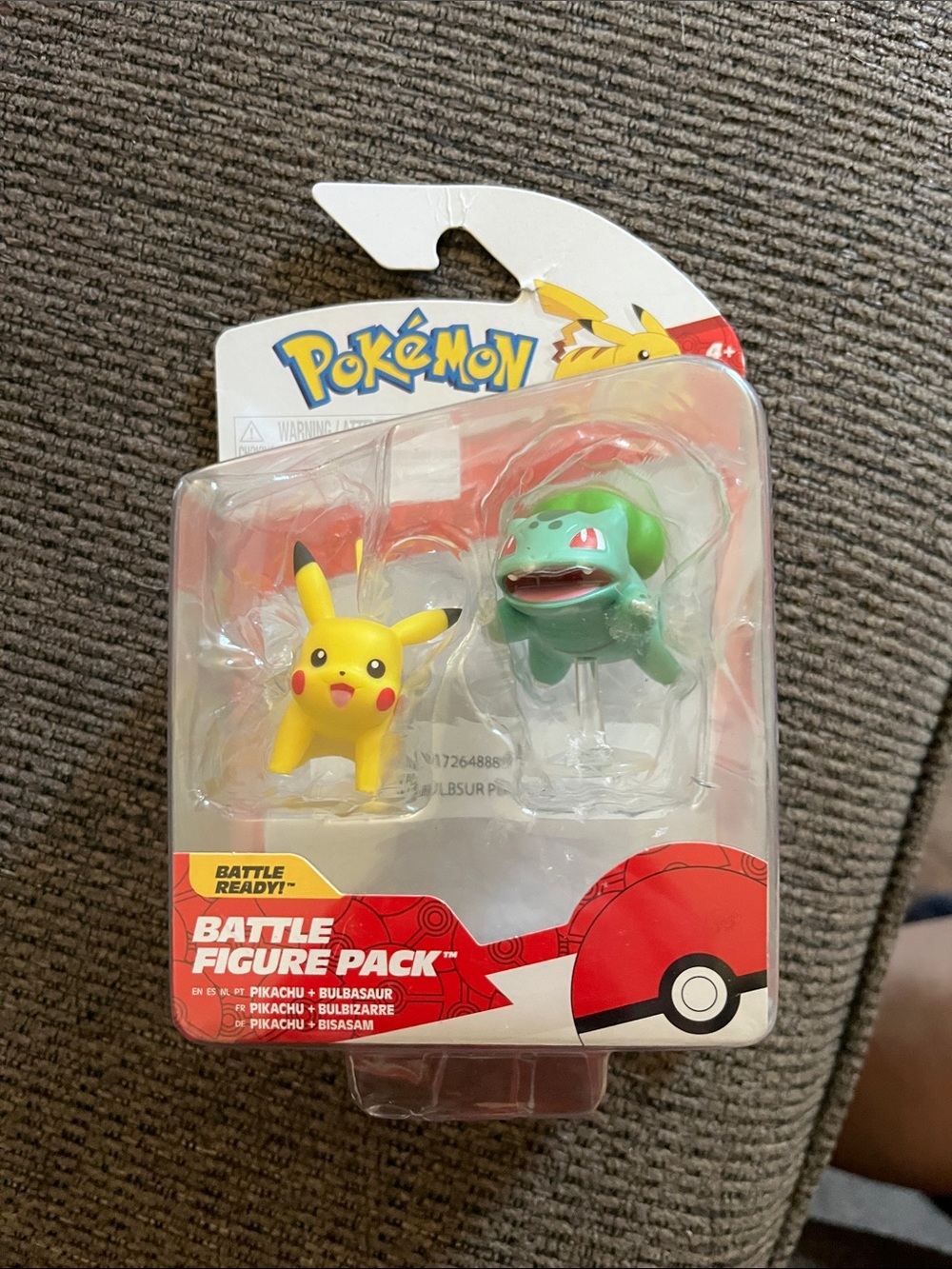 Battle Figure Pack Pokemon Pikachu (Yellow) & Bulbasaur (Green) Figure Pack